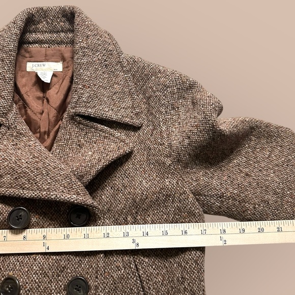 j crew peacoat womens small Multicolor wool blend Casual Winter Gorpcore - Picture 3 of 5